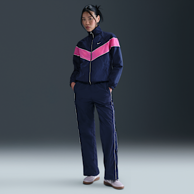 新品‼️ナイキ　ウィンドランナー　長袖 フルジップ　撥水加工　UV加工　黒　M NIKE公式】ナイキ ウィンドランナー ウィメンズ ルーズ UV ウーブン